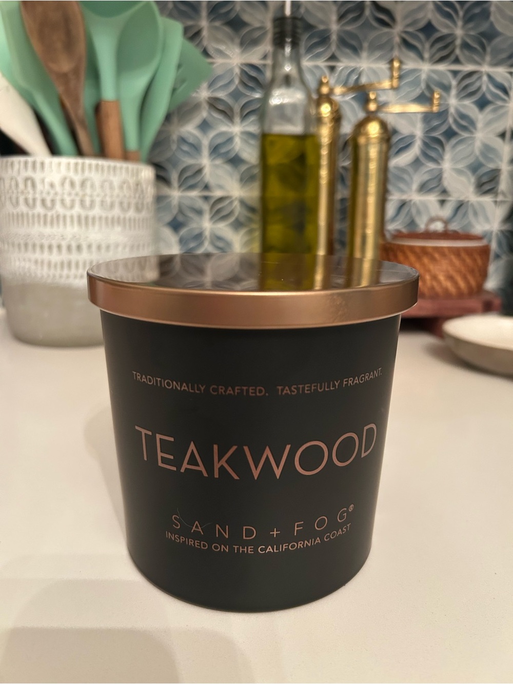 Sand + Fog Teakwood Scented Candle